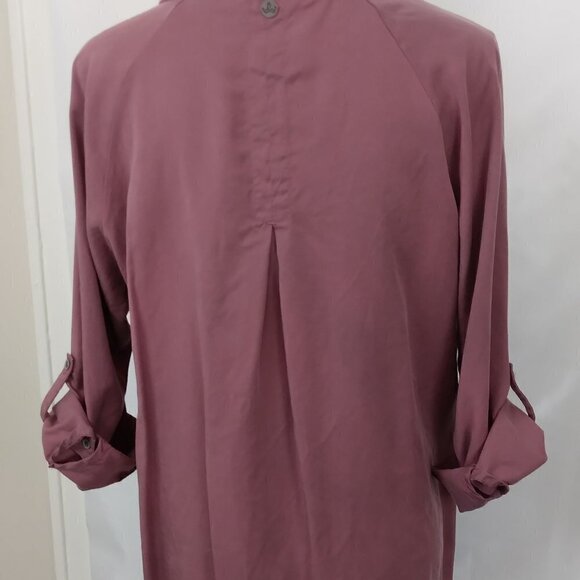 Prana |  Hensley Henley Plum Mauve Dress | Size L - Picture 5 of 10